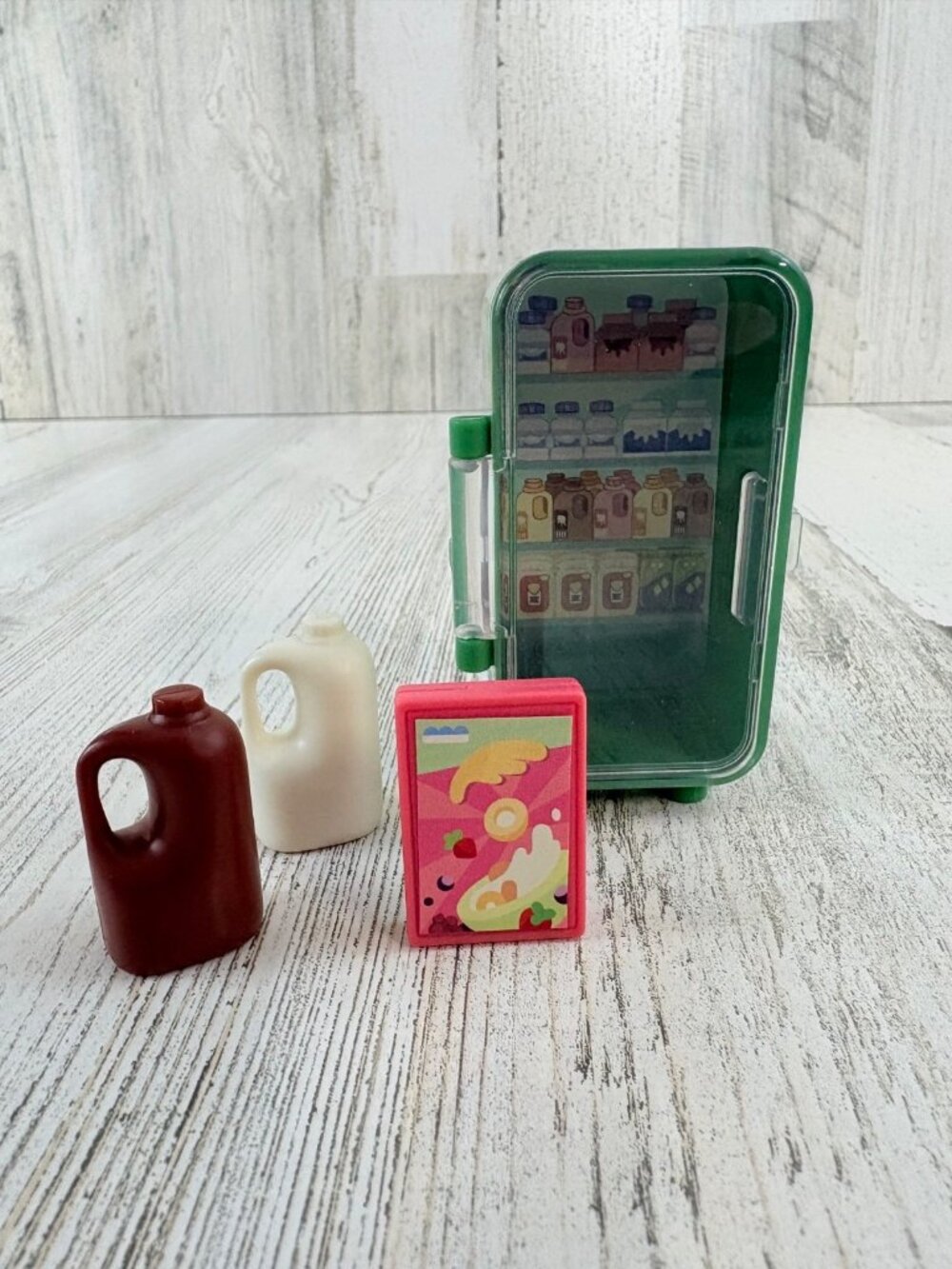 Bluey Food Set Milk Cereal Fridge Grocery Store Replacement Figure Playset